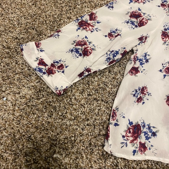 Urban Outfitters Pins & Needles Floral Crop Top M - Picture 5 of 8